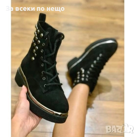 Дамски Черни Зимни Боти Код S26