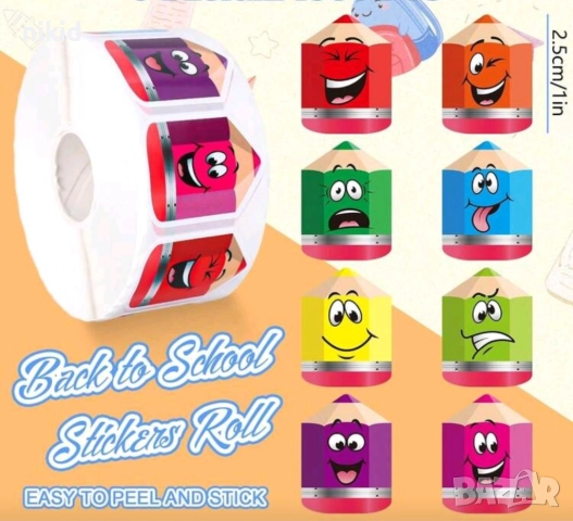 100 бр цветни молив моливи училище малки самозалепващи лепенки стикери за ръчна изработка за подарък