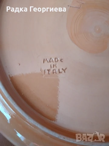 Керамична стенна чиния, снимка 6 - Декорация за дома - 50608259