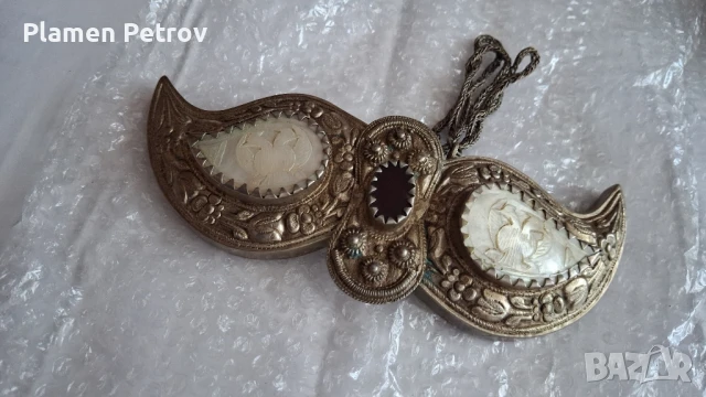 сребърни български пафти /3 броя/, снимка 2 - Антикварни и старинни предмети - 51269822