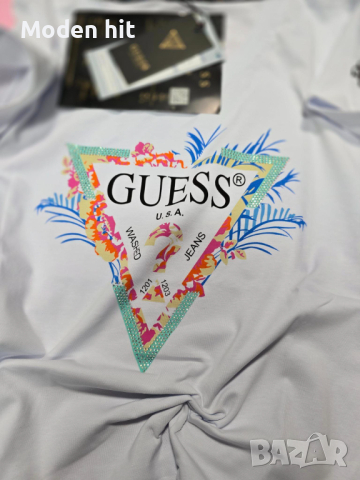 GUESS дамски тениски висок клас реплика, снимка 5 - Тениски - 44860154