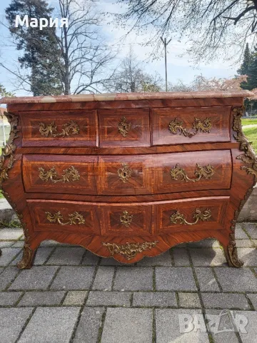 Италиански бароков комод с две нощни шкафчета 024, снимка 2 - Шкафове - 49978938