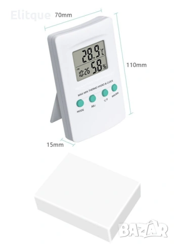 Влагомер, термометър, вътрешна или външна температура TA138, снимка 6 - Друга електроника - 53424763