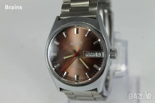 1960's TORMAS Automatic Френски Ръчен Часовник, снимка 3 - Антикварни и старинни предмети - 48578704