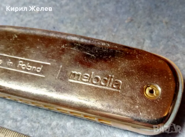 CANCAN MADE in POLAND MELODIA Стара КОЛЕКЦИОНЕРСКА РЯДЪК МОДЕЛ УСТНА ХАРМОНИКА 48324, снимка 9 - Антикварни и старинни предмети - 47607983
