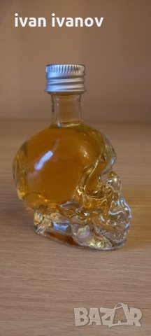 Стъклена бутилка череп, снимка 2 - Декорация за дома - 33432239