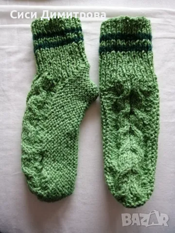 Терлици и чорапи от вълна и полиакрил, ръчно плетиво, снимка 2 - Други - 48374772