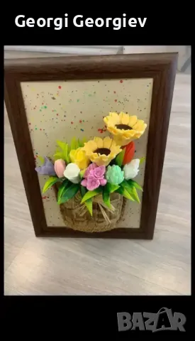 Цветя изработени с глицеринов ароматен сапун , снимка 14 - Декорация за дома - 37090645