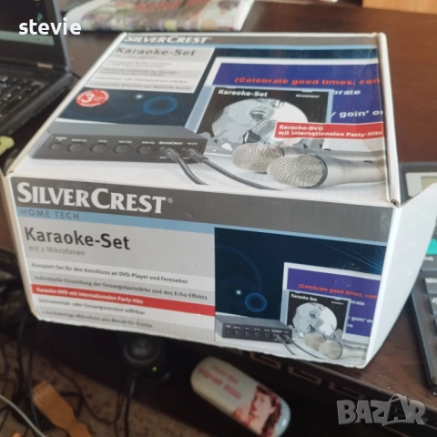Караоке система Silver Crest с два микрофона, снимка 6 - Аудиосистеми - 53197469