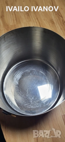 Казан 40литра нов на Хром Силистра дебела неръждавеика 2мм алпака , снимка 5 - Съдове за готвене - 53278535