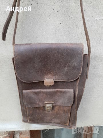 Стара кожена чанта #15, снимка 2 - Антикварни и старинни предмети - 32772838