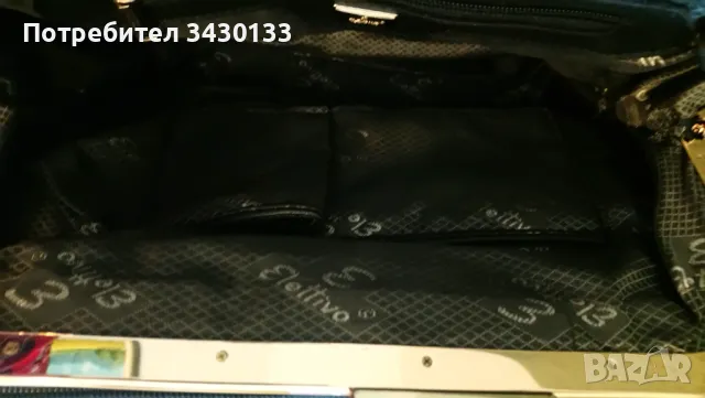 Нова черна дамска чанта от еко кожа с ефектна закопчалка, снимка 5 - Чанти - 48446101