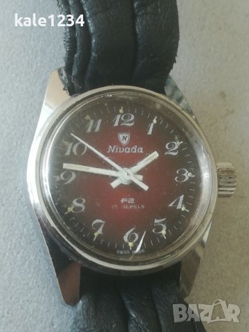 Дамски часовник Nivada F2. Швейцарски часовник. Механичен механизъм. Swiss made. Vintage watch. , снимка 4 - Дамски - 37494963