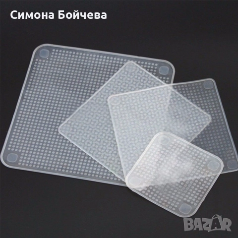 Комплект силиконови капаци за съхраняване на храна Stretch and Fresh, снимка 7 - Аксесоари за кухня - 52806951