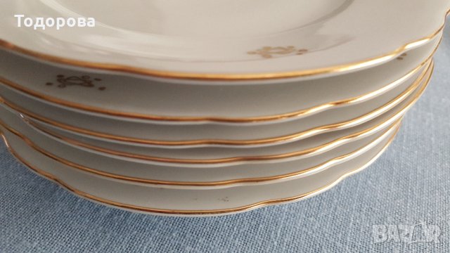 Комплект порцеланови чинии- Бавария - 6 броя.Отлично състояние., снимка 5 - Антикварни и старинни предмети - 33048164