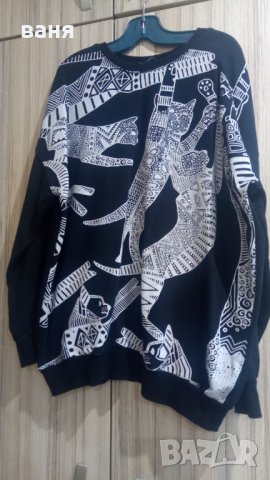 Дамска блуза с камъчета котки, снимка 3 - Блузи с дълъг ръкав и пуловери - 38659699