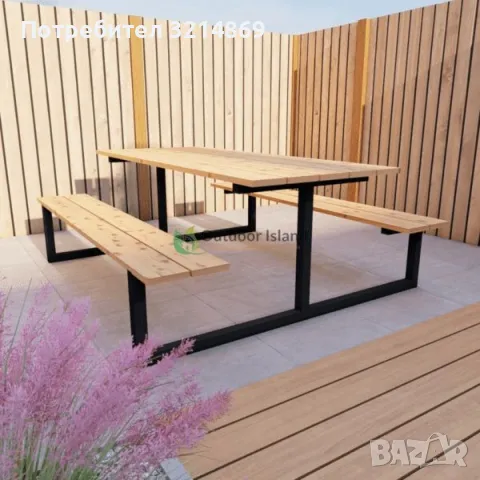 Промоция Пейка с маса беседка, снимка 6 - Градински мебели, декорация  - 42368878