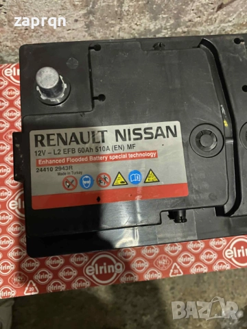 Почти нов акумулатор 60 амп/ч 510 А EFB оригинален с гаранция, снимка 4 - Части - 51885964