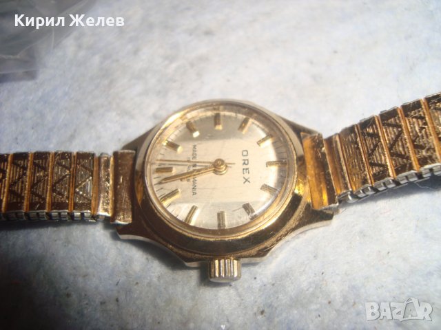 OREX MADE in ROMANIA 19 RUBIS СТАР МЕХАНИЧЕН МАРКОВ ЧАСОВНИК ОРЕКС РУМЪНИЯ ПОЗЛАТЕН 26719, снимка 9 - Дамски - 36690356