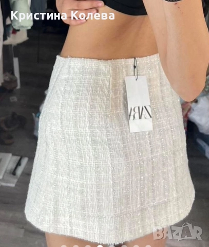 Пола от букле Zara, снимка 5 - Поли - 52857564