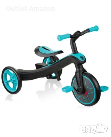 Детска триколка 4 в 1 Globber - Trike Explorer, синьо-зелена

, снимка 4 - Детски велосипеди, триколки и коли - 47921020