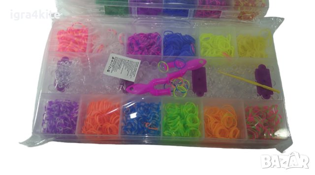 Пълен комплект ластички за плетене Loom Bands с всички аксесоари, снимка 4 - Образователни игри - 43216292