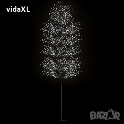 vidaXL Коледно дърво, 2000 LED студено бeли, разцъфнала череша, 500 см（SKU:51278）, снимка 4 - Лед осветление - 48543333