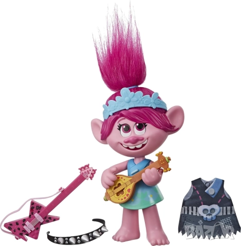 HASBRO Trolls Feature Dolls Пееща POPPY, снимка 2 - Кукли - 51910725
