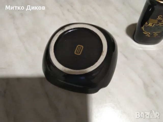 Кипър порцеланов пепелник и чаша за цигари Hand Made in 24 K Gold, снимка 9 - Други стоки за дома - 49498514