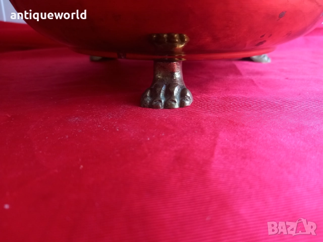 Драконови Глави, Голям Месингов Съд с Позлата, снимка 4 - Антикварни и старинни предмети - 52845808