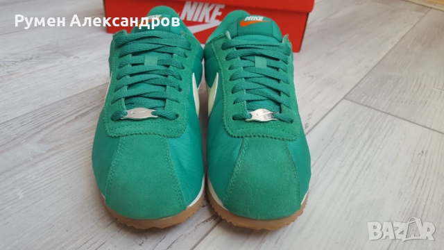 Нови зелени дамски маратонки Nike Cortez размер 39, снимка 5 - Маратонки - 51896743