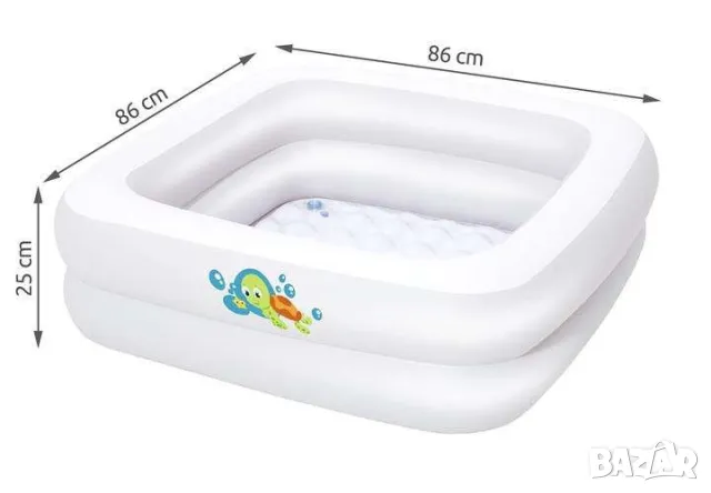 Надуваем басейн за бебе/Бебешки надуваем басейн/Детски басейн 0+ 3в1 , снимка 3 - Надуваеми играчки - 50238757
