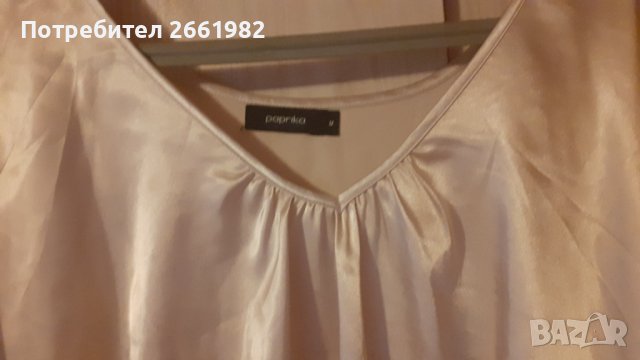 Нежна сатенена блуза, снимка 3 - Корсети, бюстиета, топове - 36704096