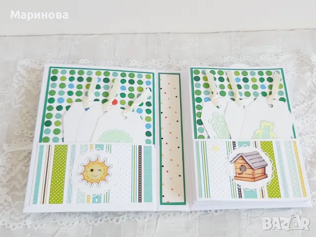 Бебешки/детски албум "Моето първо албумче" в зелено, унисекс, снимка 3 - Други - 47953560