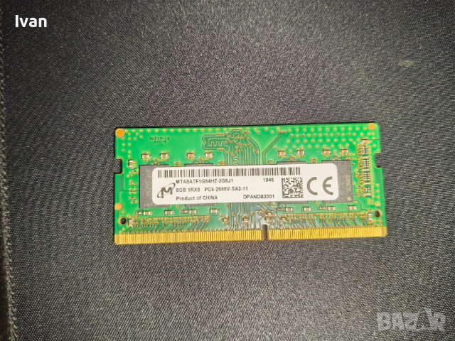 RAM Памет за лаптоп Micron 8GB DDR4 2666MHz