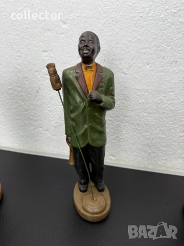 Комплект от керамични джаз музиканти. №7456, снимка 4 - Антикварни и старинни предмети - 51976345