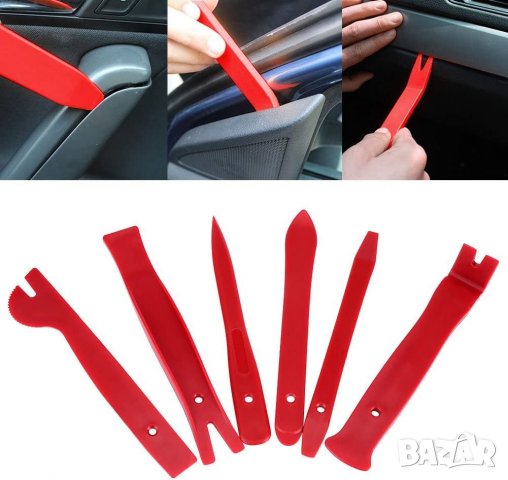 Инструменти За Сваляне Демонтиране 14 Части На Кори, Щипки, Лайсни, Тапицерия, Радио, снимка 3 - Аксесоари и консумативи - 36670151