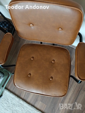 Луксозен офис стол, снимка 6 - Столове за офис - 53496865