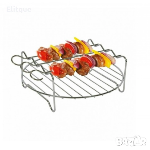 Скара с шишчета за Air Fryer Voltz V51980BG, 18 см., неръждаема стомана