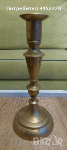 свещник бронз масивен за ценители 