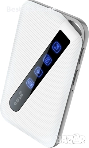 Calonny Мобилен Преносим WiFi Hotspot 4G LTE SIM Рутер 150 Mbps, 3000 mAh