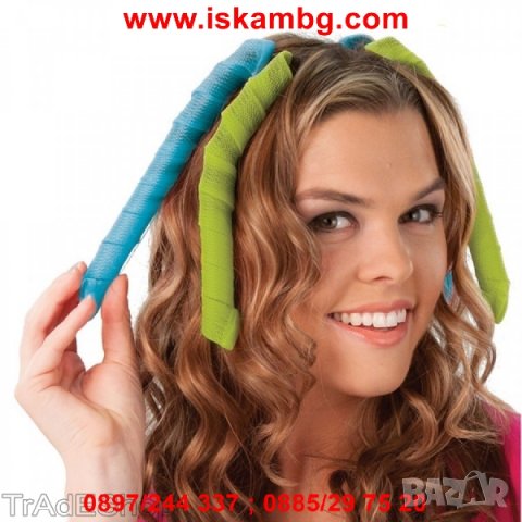 Hair WavZ комплект големи ролки за коса за красиви и буйни къдрици, снимка 8 - Други - 26991891