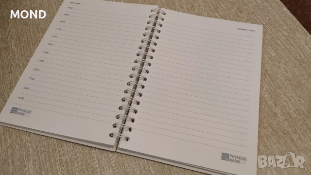 Банка Пиреос - стари тефтери със спирала за колекция, снимка 3 - Други - 52866861