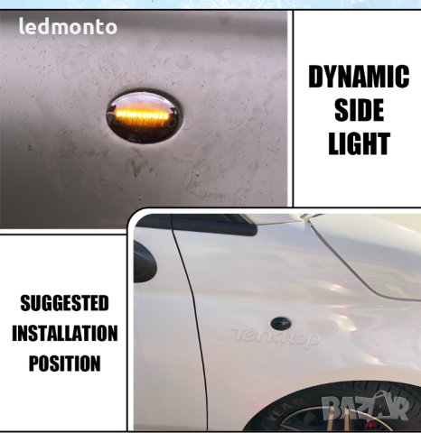 Мигачи за Fiat 500 тунинг бягащи мигачи Ланчия Lancia, Ford KA, снимка 3 - Части - 40581137