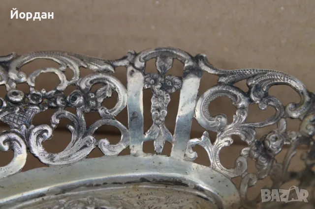 Сребърна фруктиера, снимка 8 - Други ценни предмети - 49862320