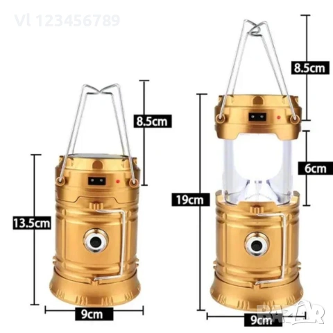 Преносим Соларен прожектор SH-5800T, снимка 3 - Къмпинг осветление - 53477457