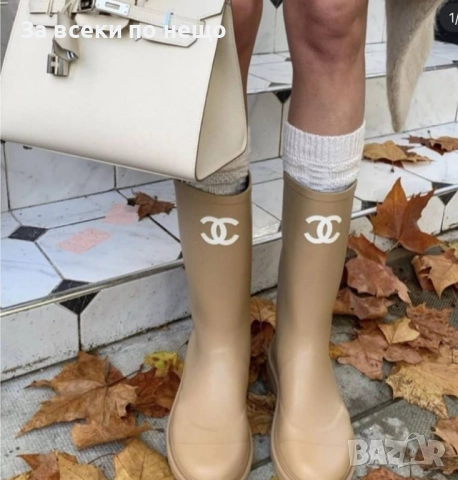 Chanel Дамски Зимни Ботуши Шанел - Налични Различни Цветове Код SK362, снимка 3 - Дамски ботуши - 52668117