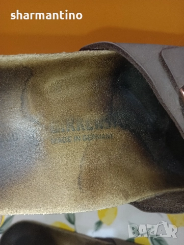 Birkenstock кожени чехли N 40 - 15 лв, снимка 6 - Чехли - 52755859