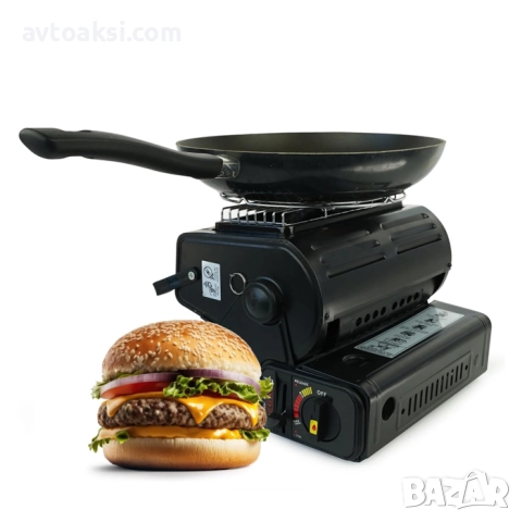 Преносим газов отоплител печка за къмпинг 1.3kW-18237, снимка 6 - Печки, фурни - 52813367