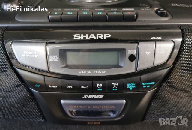 FM стерео радио касетофон CD player SHARP QT-CD170, снимка 5 - Радиокасетофони, транзистори - 43623770
